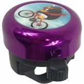 Dzwonek rowerowy fioletowy pingwin  DZ155-VI01 