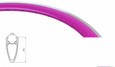 Obręcz rowerowa 700 fix swift stożek magenta 36H