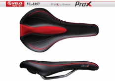 Siodełko velo prox  vl-3257 czarno-czerwone, zone cut