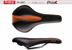 Siodełko velo prox  vl-3257 czarno-pomarańczowe, zone cut