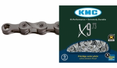 Łańcuch rowerowy KMC X9-73 1/2x11/128 114og 9-rz.