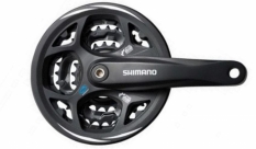 Mechanizm korbowy shimano acera fc-m311 48x38x28 czarny z osłoną  3x7/8