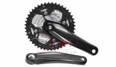 Mechanizm korbowy shimano alivio  fc-m431 48x36x26 czarny z osłoną