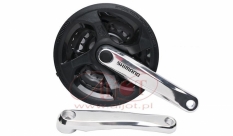 Mechanizm korbowy shimano fc-m131 42x34x24 z osłoną