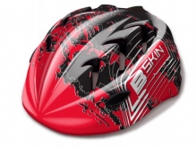 Kask rowerowy B-Skin Kidy Pro czerwony czarny