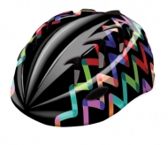 Kask rowerowy B-Skin Kidy Pro zigzag M czarny