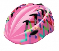 Kask rowerowy dziecięcy B-skin kidy pro zigzag M różowy