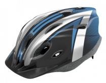 Kask rowerowy B-Skin Tomcat M czarny biały niebieski