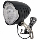 Lampka rowerowa przednia LED dynamo czarna