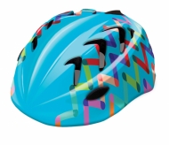 Kask rowerowy B-skin S zigzag 48-52cm niebieski