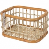 Kosz rowerowy Basil Green Life Rattan M 18L 