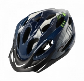 Kask rowerowy B-Skin Regular M granatowo-zielony