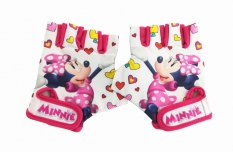 Rękawiczki na rower Disney Minnie hearts XS