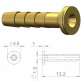 Igła przew.hydr. HBP07 Miedź;d/Shimano 2.3mm