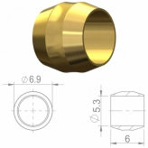 Oliwka przew.hydr. HBP09 Miedź;5.3mm;d/Shimano