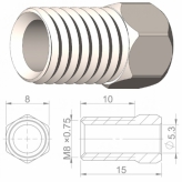 Śruba przewodu hydraulicznego Shimano M8x0.75