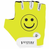 Rękawiczki rowerowe Ventura S neon żółte uśmiech