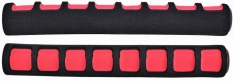 Chwyty rowerowe Prox gp-01 czerwone czarne 215mm
