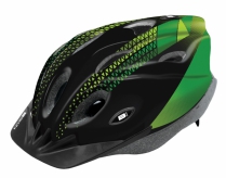 Kask rowerowy 402 b-skin tomcat czarno-zielony s