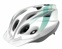 Kask rowerowy 404 b-skin tomcat biało-turkusowy s