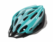 Kask rowerowy B-skin Regular turkusowo-czarny M