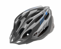 Kask rowerowy B-skin Regular szaro-niebieski M