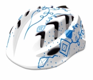 Kask rowerowy Merida b-skin kidy pro kites biało-niebieski xs