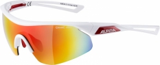 Alpina okulary nylos shield kolor white red szkło red mirror cat.3a8634310