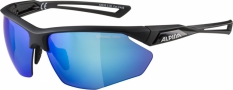 Okulary Alpina Nylos HR kolor czarny mat/niebieskie
