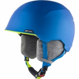 Kask zimowy Alpina Albona blue neon-yellow matt M