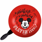 Dzwonek rowerowy retro Mickey Mouse czerwony