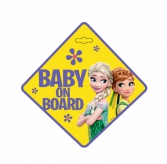 Tabliczka samochodowa Baby on board Frozen