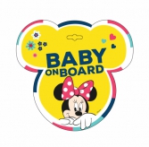 Tabliczka samochodowa Baby on board Minnie