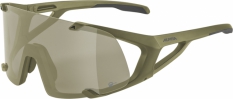 Okulary Alpina Hawkeye Q-Lite V olive matt/silver mirror