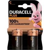 Duracell batterij Plus 100% extra life MN1400/LR14/C BP2