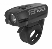 Lampka przednia rowerowa Force Bug-400 USB czarna