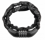 Zapięcie rowerowe FORCE CHAIN 120cm/4mm czarne