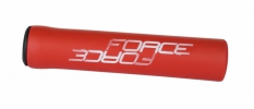 Chwyty rowerowe FORCE LOX czerwone 130mm