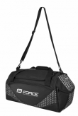 Torba sportowa FORCE ACTION PLUS 80l czarno-srebrna