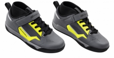 Buty rowerowe FORCE DOWNHILL fluo-czarne 42