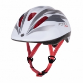 Kask rowerowy dziecięcy Force Fun Stripes biały S