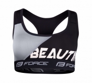 Biustonosz sportowy FORCE BEAUTY czarny XL