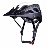 Kask rowerowy FORCE AVES MTB biało-czarny mat L/XL