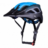 Kask rowerowy FORCE AVES MTB niebieski mat L-XL