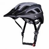 Kask rowerowy FORCE AVES MTB szaro-czarny S-M