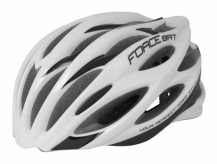 Kask rowerowy Force Bat biało-czarny S/M  54-58