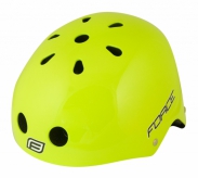 Kask rowerowy FORCE BMX fluo połysk S/M