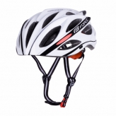 Kask rowerowy FORCE BULL biało-czarny L/XL