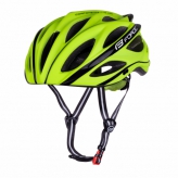 Kask rowerowy FORCE BULL fluo-czarne L-XL