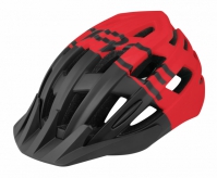 Kask rowerowy FORCE CORELLA MTB czarno-czerwony L-XL